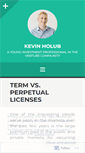 Mobile Screenshot of kevinholub.com