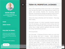 Tablet Screenshot of kevinholub.com